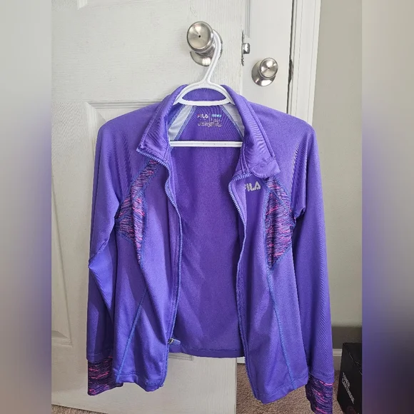 Fila Women's Purple Full-Zip Performance Jacket S - Picture 2 of 6
